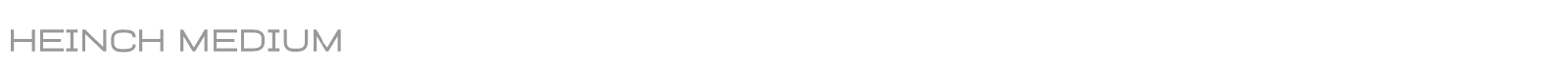 Heinch font preview